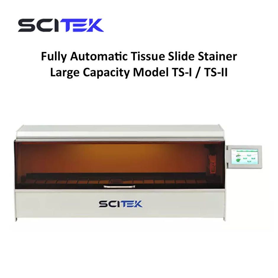 Fully Automatic Tissue Slide Stainer Large Capacity TS-I / TS-II Scitek