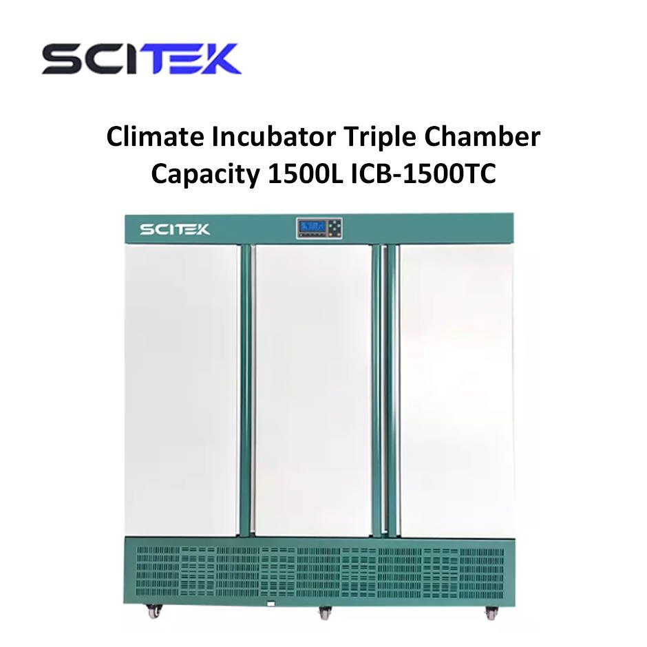 Climatic Incubator Triple Chamber Capacity 1500L ICB-1500TC Scitek
