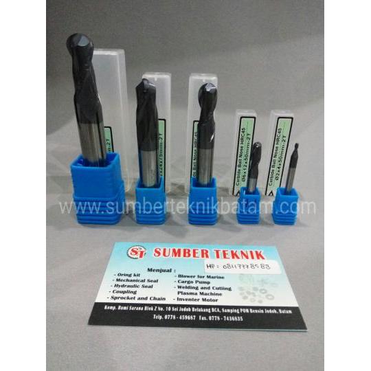 Carbide Ball Nose HRC 45 - 2T