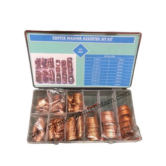 Assorted Copper Washer 400 pcs