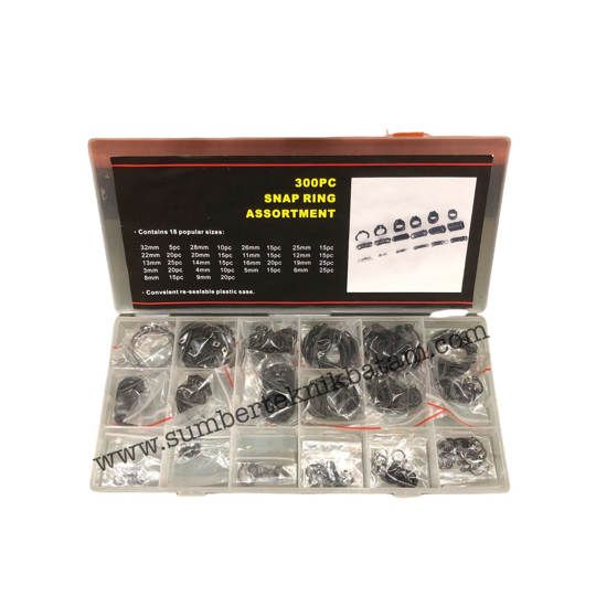 Assorted External Retaining Ring Steel set 300 pcs A3 A32