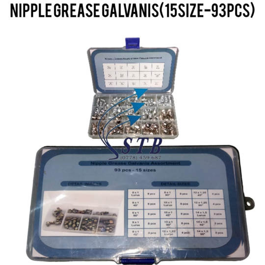 NIPPLE GREASE GALVANIS 