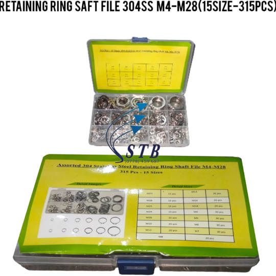 RETAINING RING SAFT FILE 304SS M4-M28