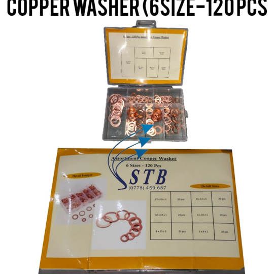 COPPER WASHER (6SIZE-120PCS)