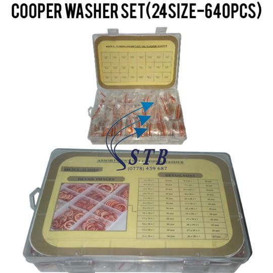 COOPER WASHER SET (24SIZE-640PCS)