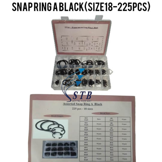 SNAP RING A BLACK 