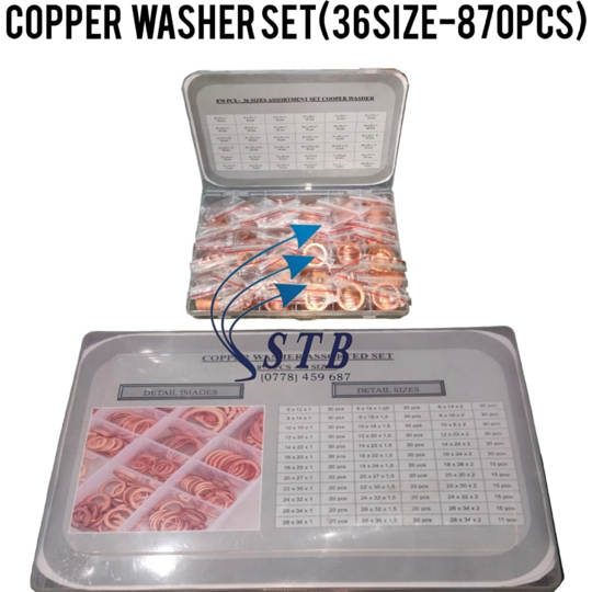 COPPER WASHER SET (36SIZE-870PCS)