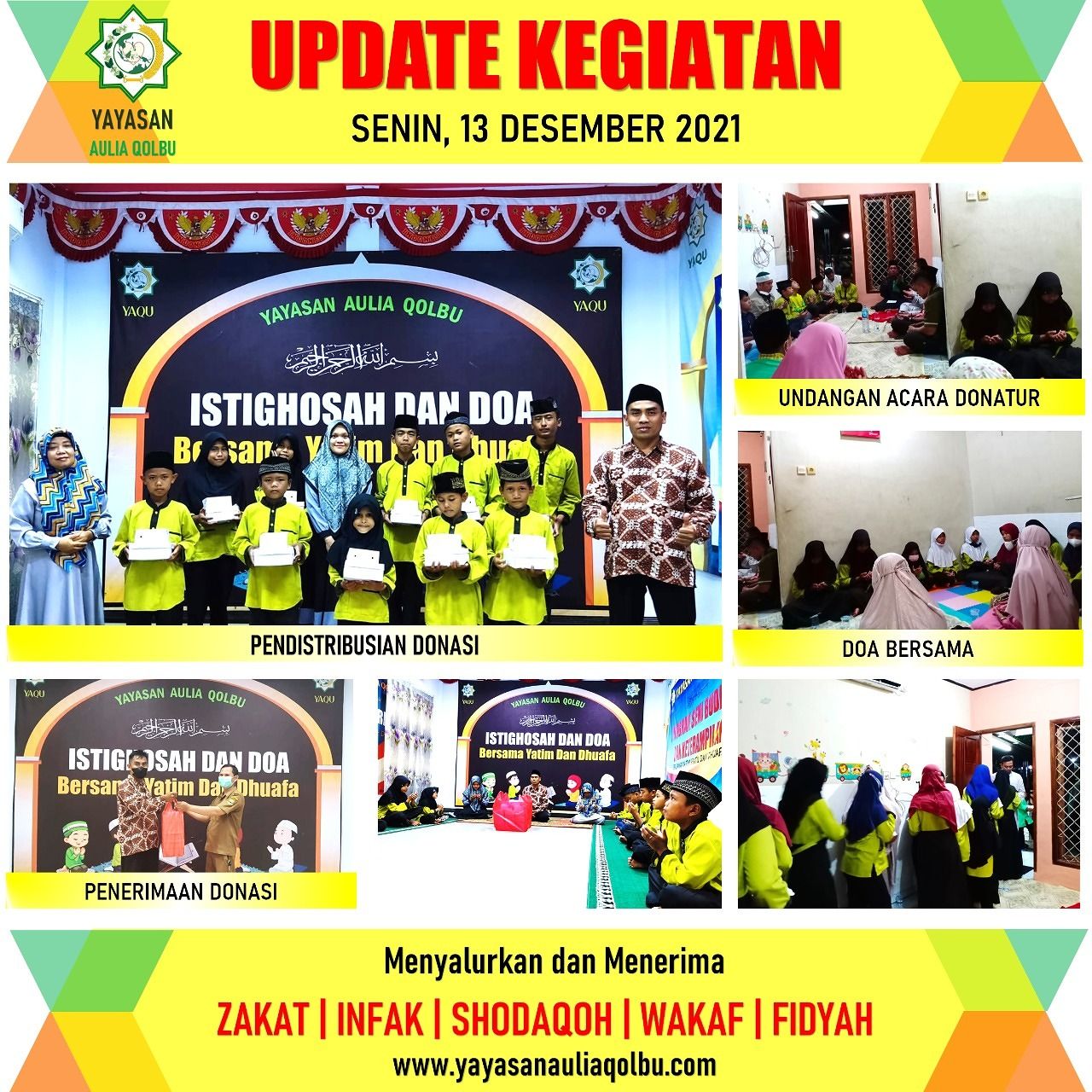 UPDATE KEGIATAN SENIN 13 DESEMBER 2021