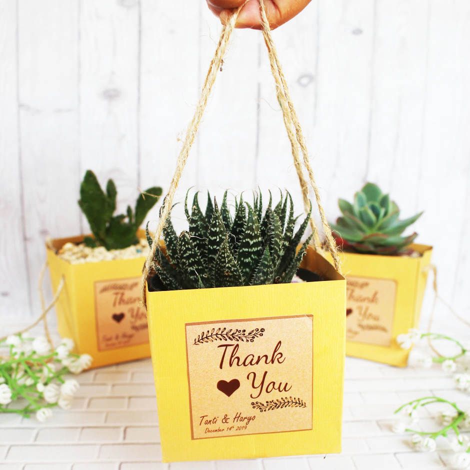 Paper Bag 8 cm - Souvenir Kaktus Mini