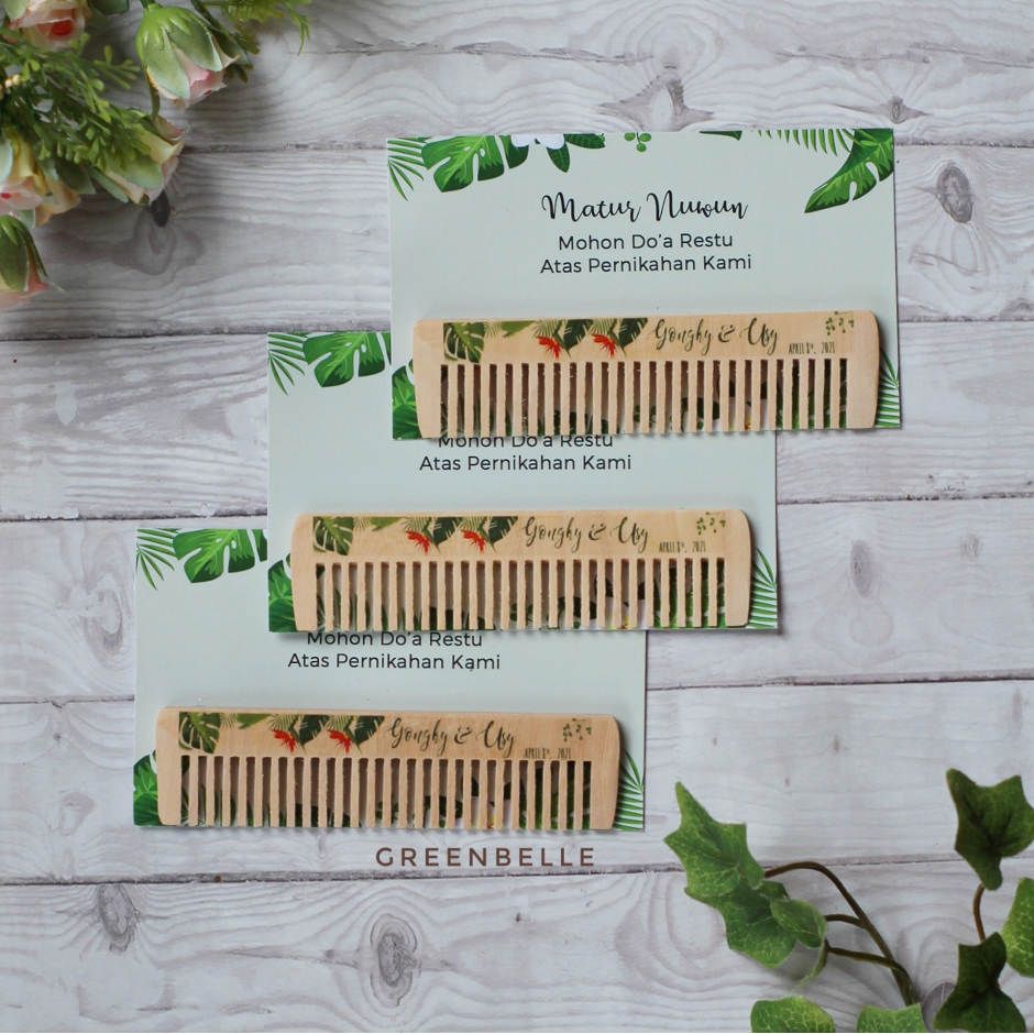 Wood Comb - Souvenir Pernikahan