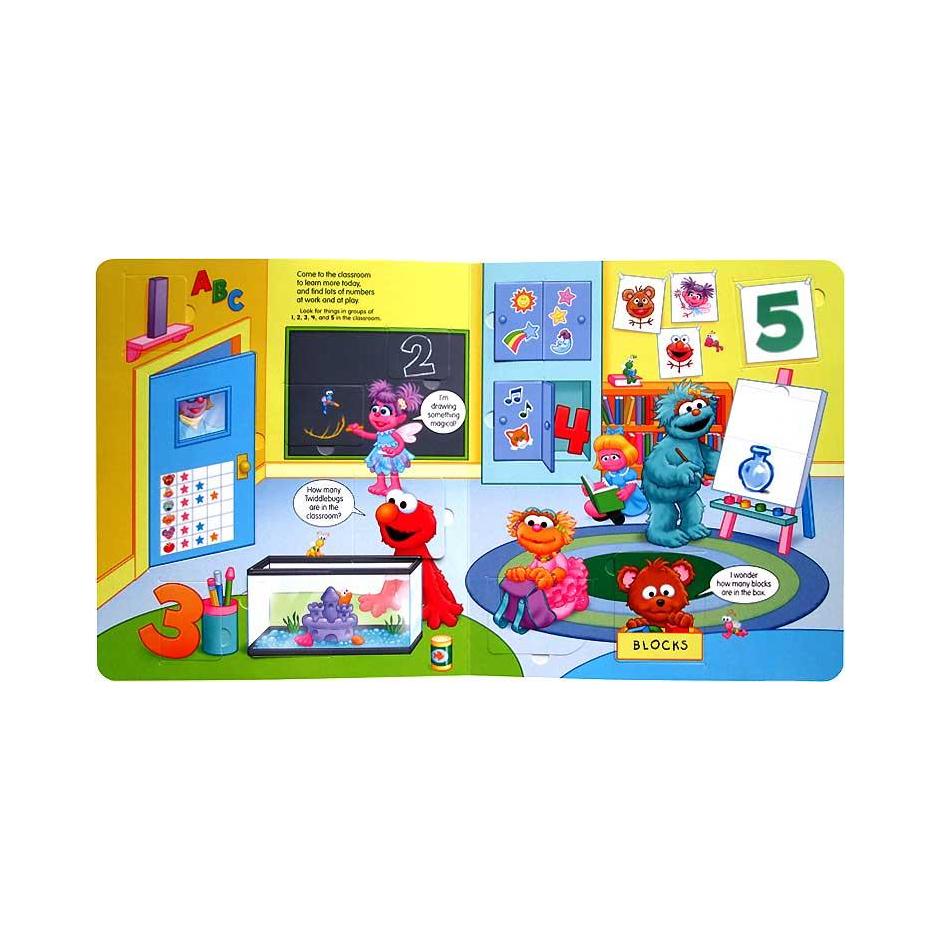 Street Elmos 123 Lift The Flap Board Book