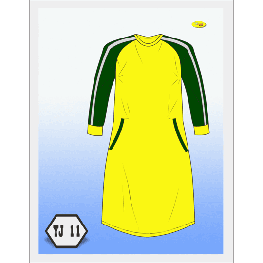 Jilbab Kaos Olahraga Twotone Kuning Hijau 