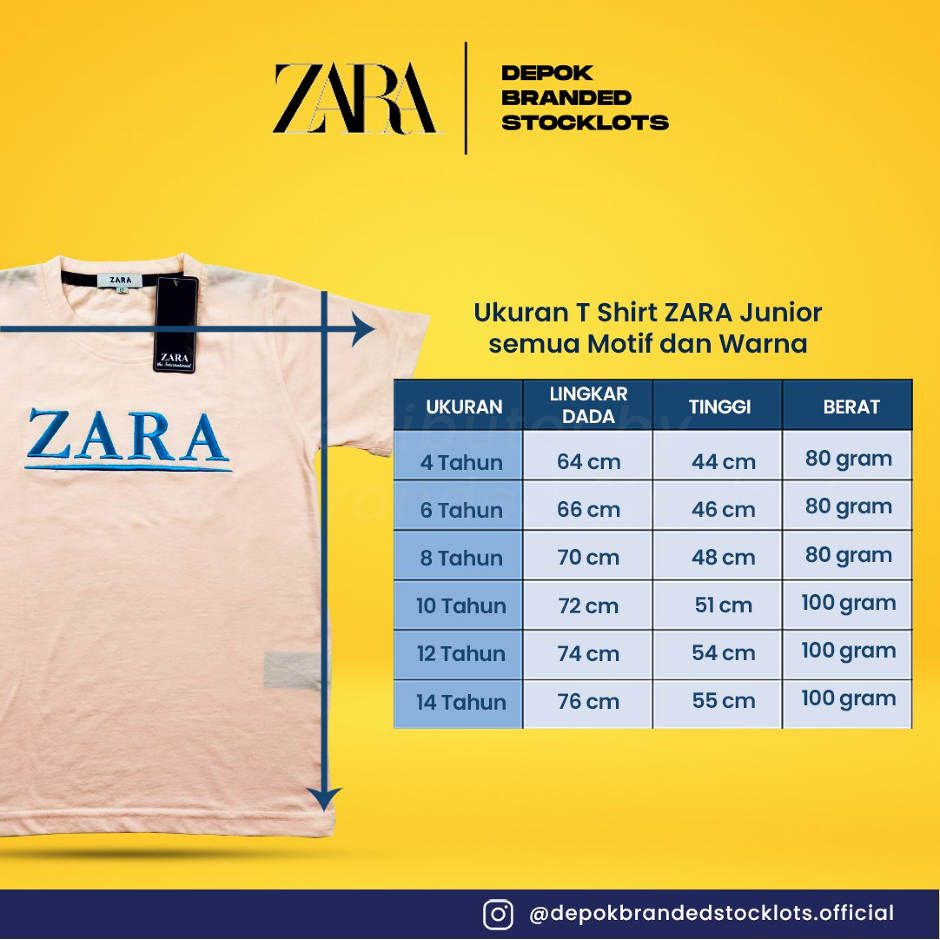 Distributor Baju Kaos Zara Anak Murah 03