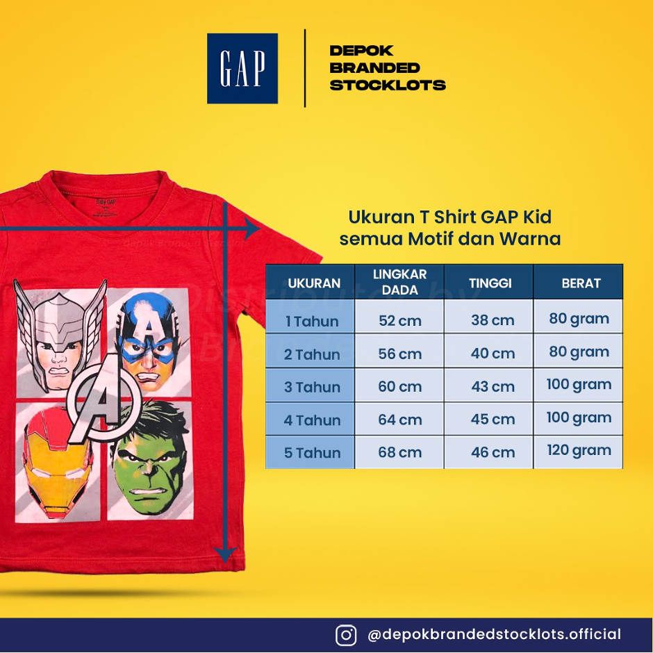 Distributor Baju Kaos Gap Kids Murah 01