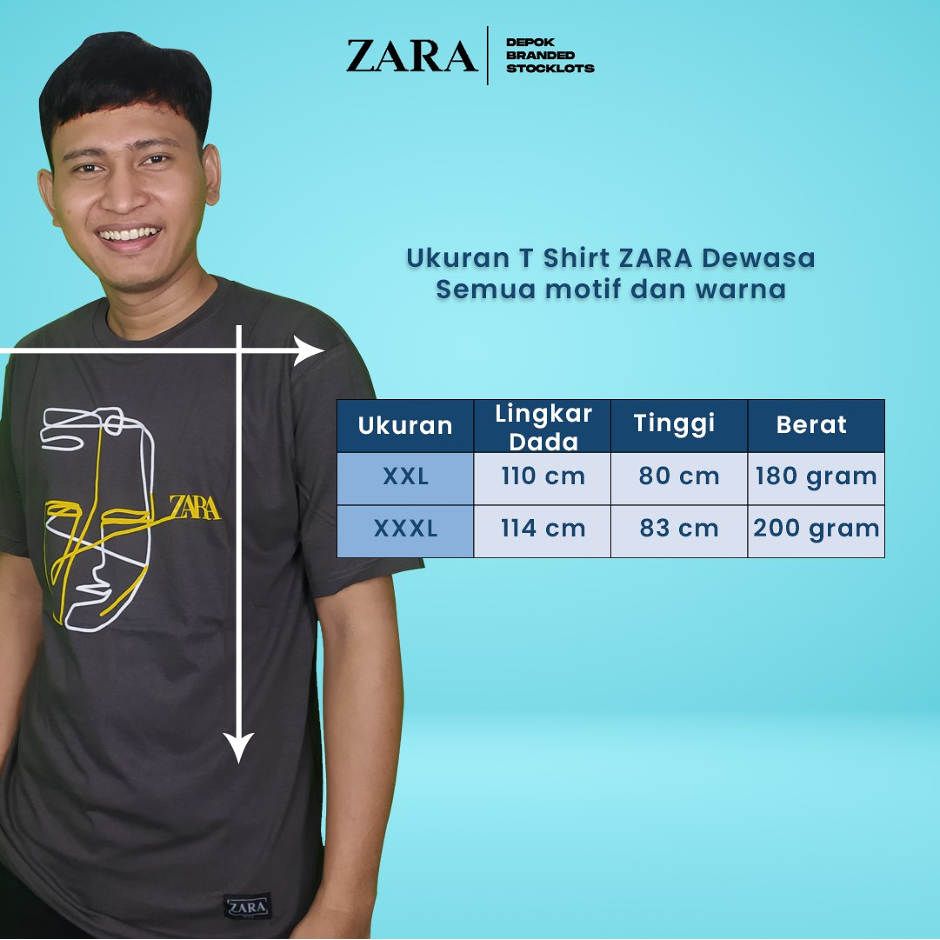 Distributor Baju Kaos Zara Dewasa Murah 02