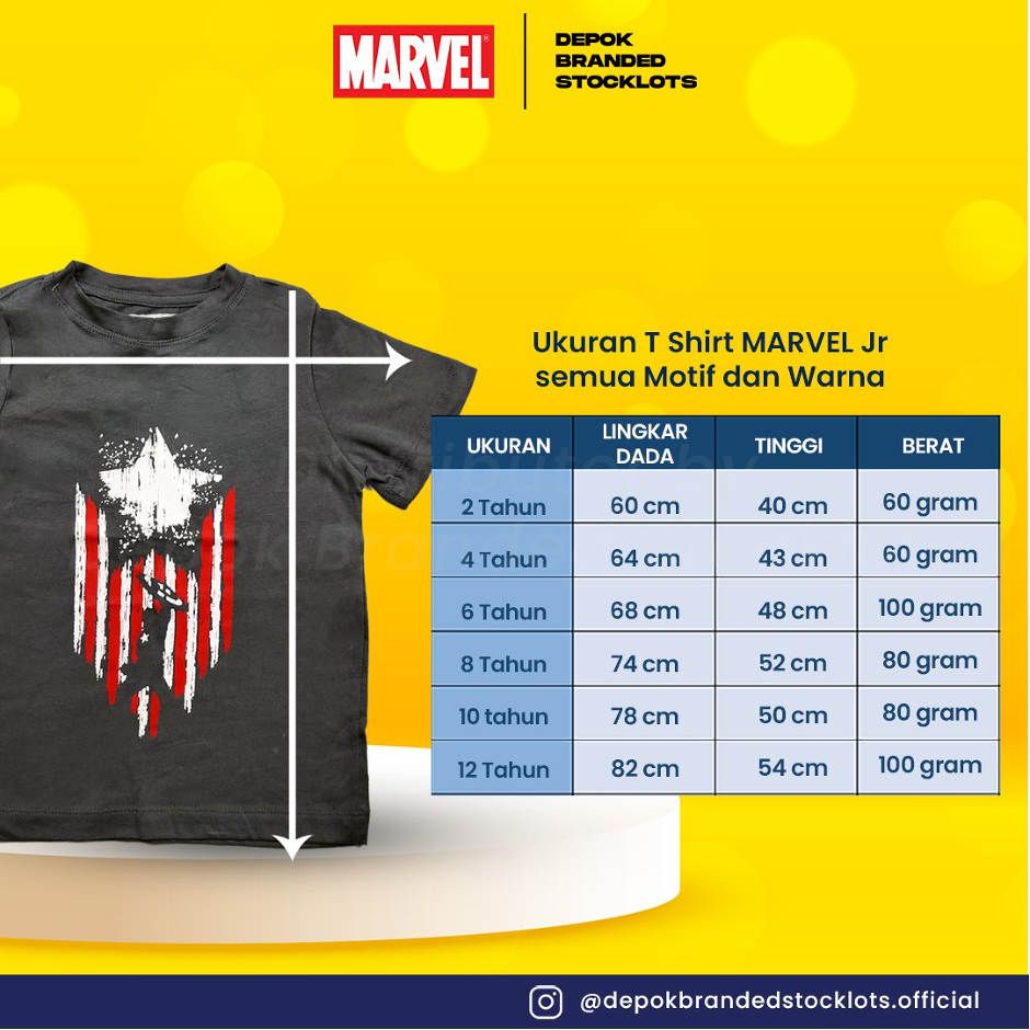 Distributor Baju Anak Marvel Motif Murah 01