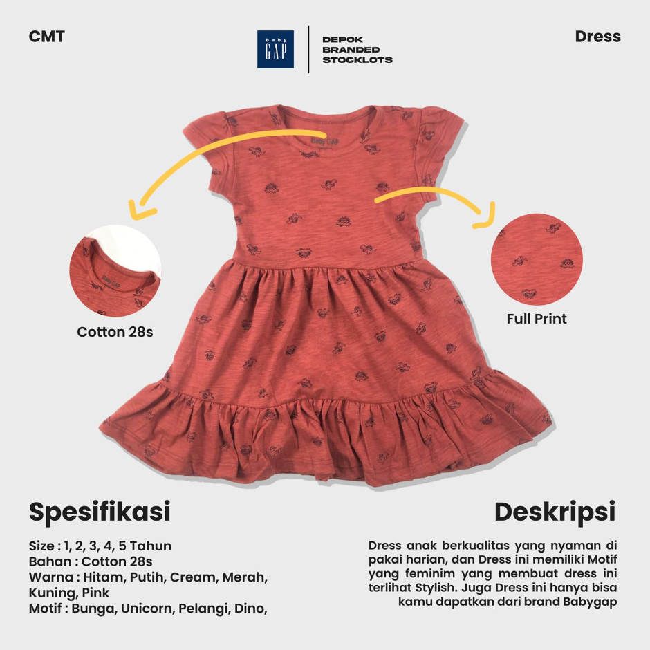 Distributor Dress Anak Cewek Baby GAP Harga Murah 01