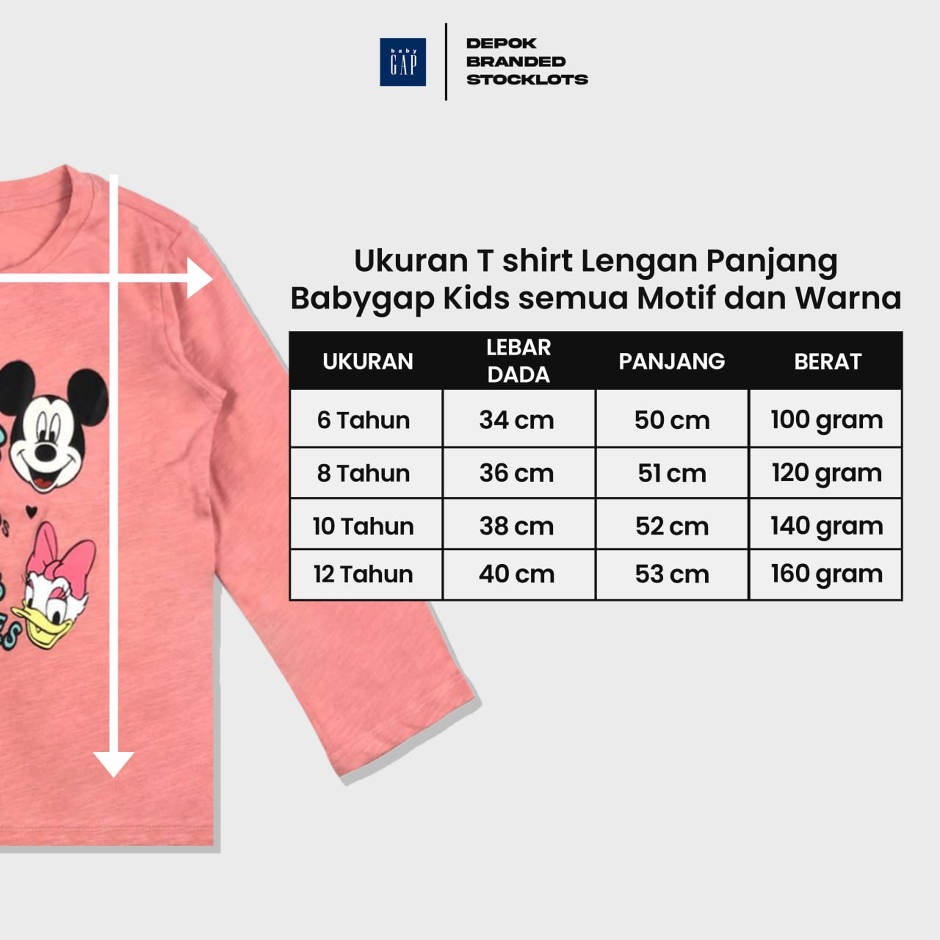 Distributor Baju Baby GAP Cewek Lengan Panjang Harga Murah 01