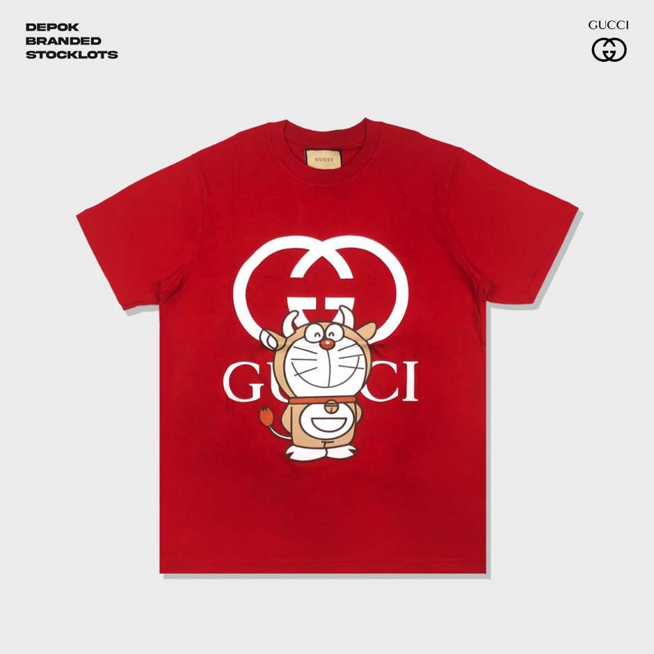 Distributor T-Shirt Dewasa Gucci x Doraemon Harga Murah 01