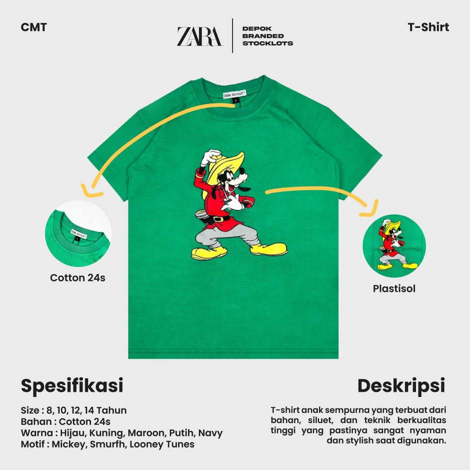 Distributor Baju Zara Anak Donald Duck Murah 01