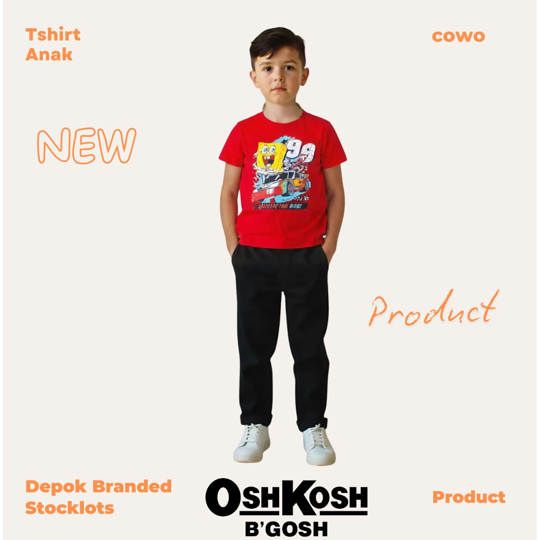 TSHIRT OSHKOSH ANAK COWO