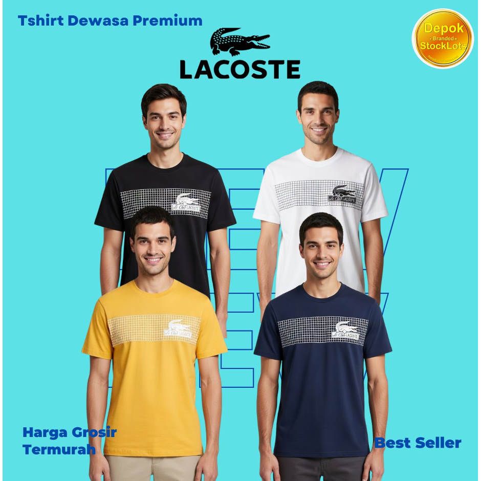 TSHIRT LACOSTE DEWASA
