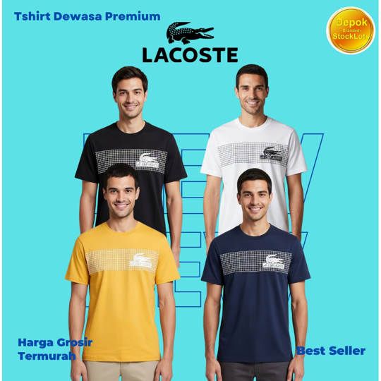 TSHIRT LACOSTE DEWASA