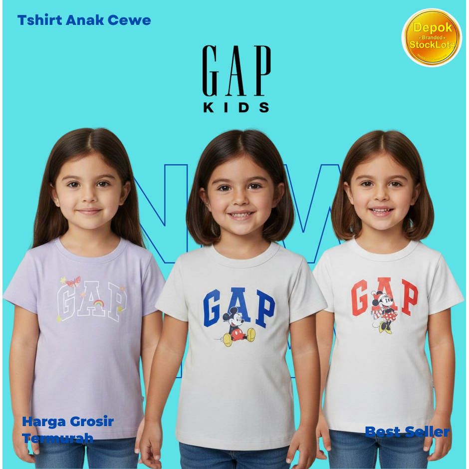 TSHIRT GAP ANAK CEWE