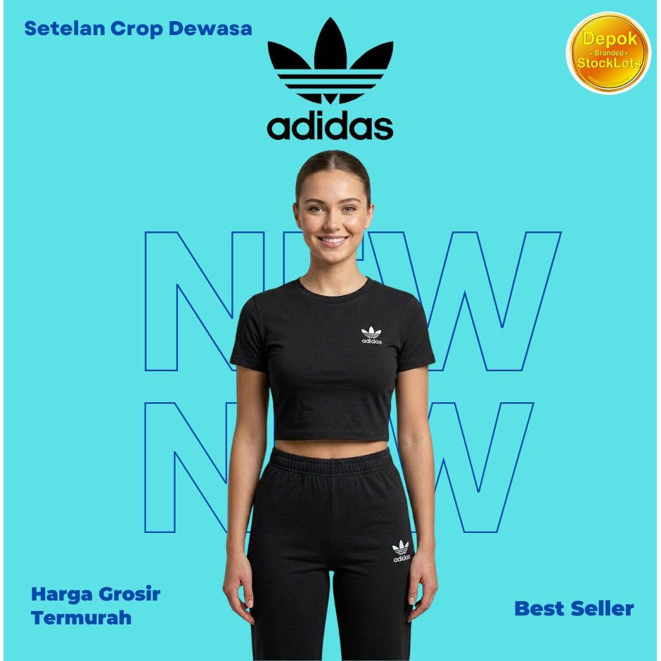 SETELAN CROP DEWASA ADIDAS