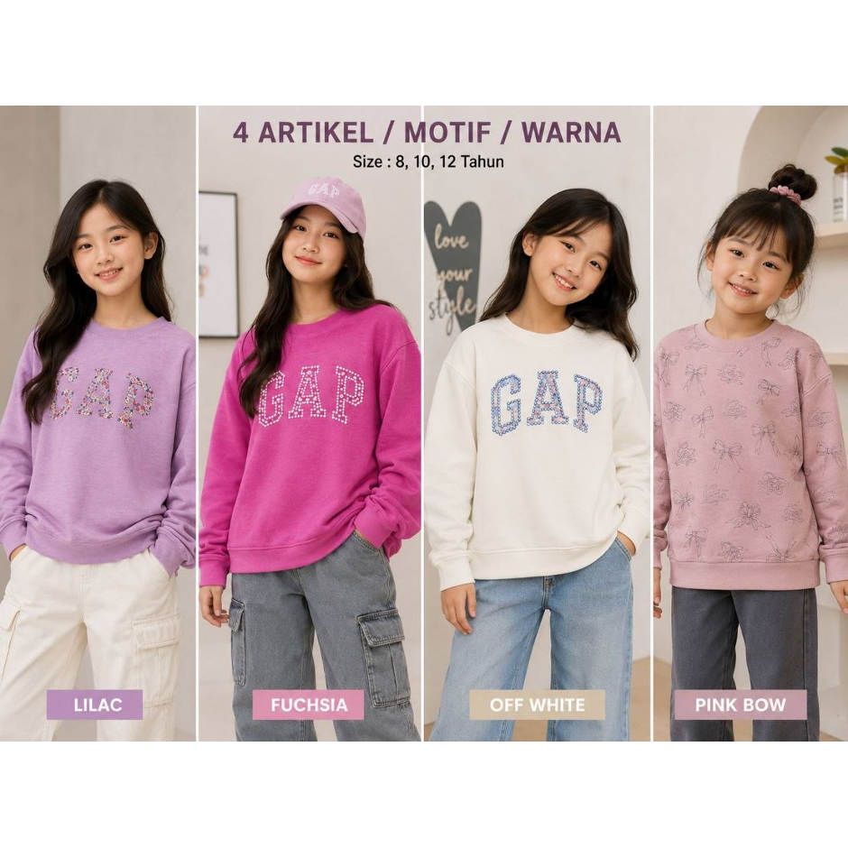 CREWNECK ANAK GAP