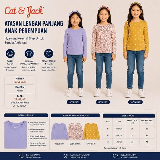 TSHIRT CAT & JACK CEWE