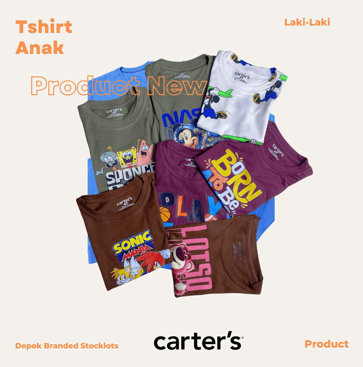 DISTRIBUTOR BAJU BRANDED ANAK DAN DEWASA