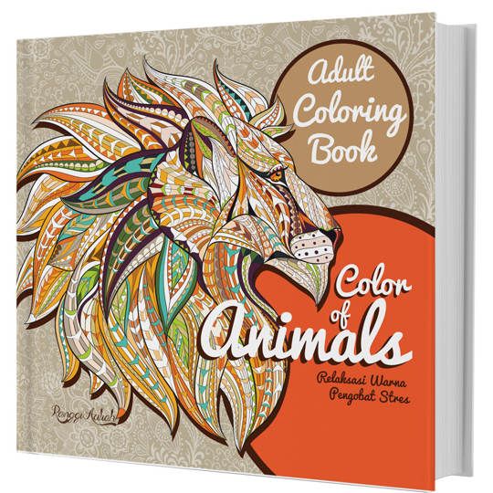 ADULT COLORING BOOK : COLOR OF ANIMALS