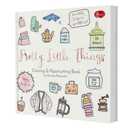 PRETTY LITTLE THINGS - COLORING & PAPERCUTTING BOOK
