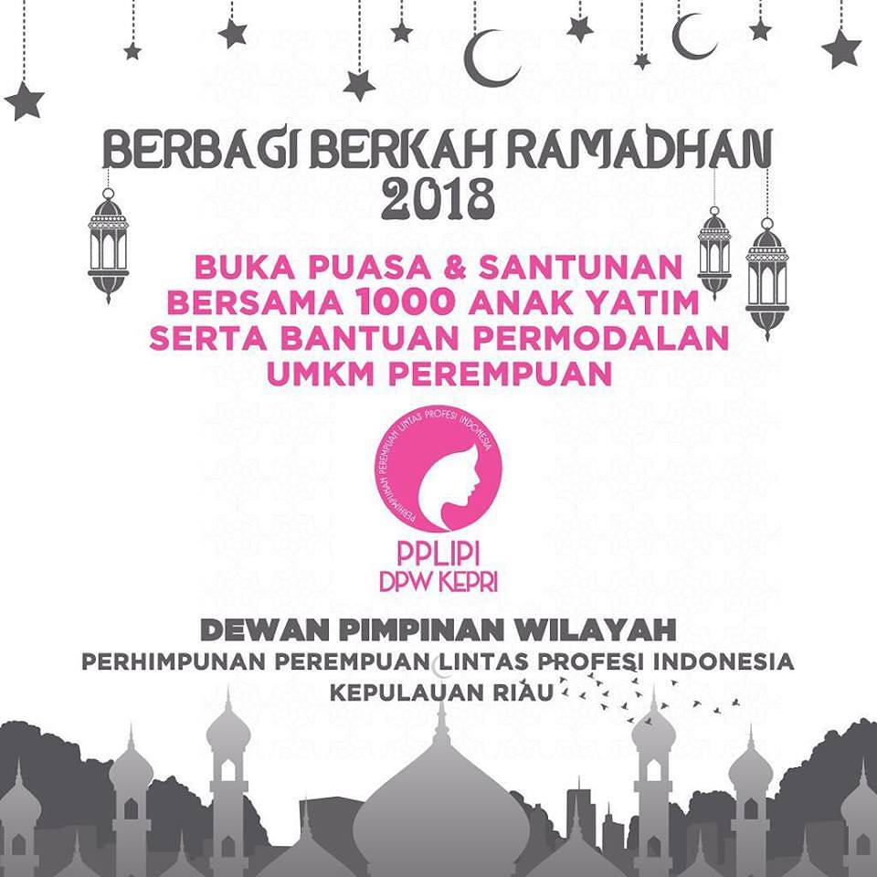DPW PPLIPI Kepri Beri Santunan 1000 Anak Yatim dan Permodalan Bagi UMKM Perempuan