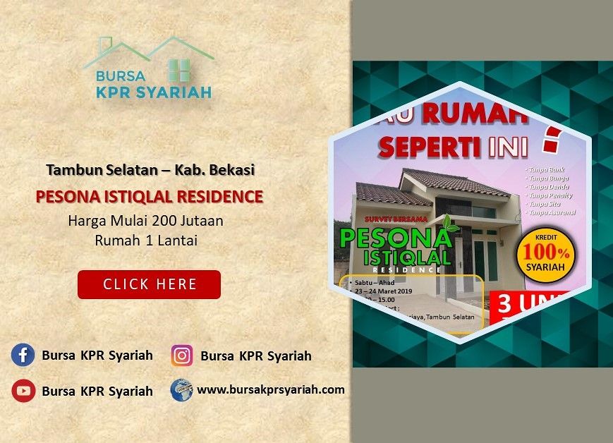 Pesona Istiqlal Residence | Rumah Cluster Minimalis di Tambun Bekasi