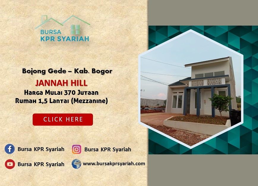 KPR Rumah Cluster Minimalis Dekat Citayam Dekat Bojonggede