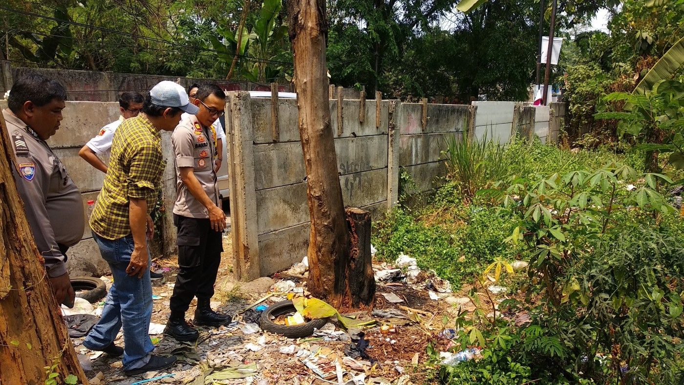 Tinjau TKP, Kapolsek Cimanggis beri keterangan ciri Mayat korban