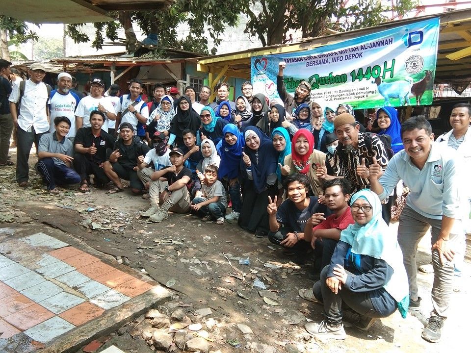 Info Depok dan Yayasan Cinta Dhuafa : Adakan Tebar Qurban di Kampung Pemulung