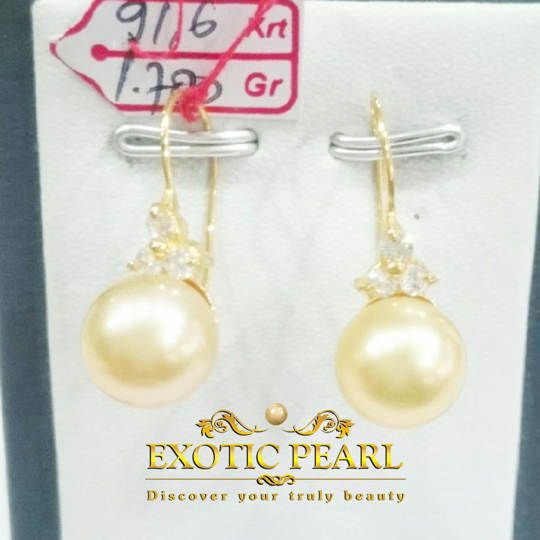 anting emas  Exotic Pearl I Perhiasan mutiara dan berlian 