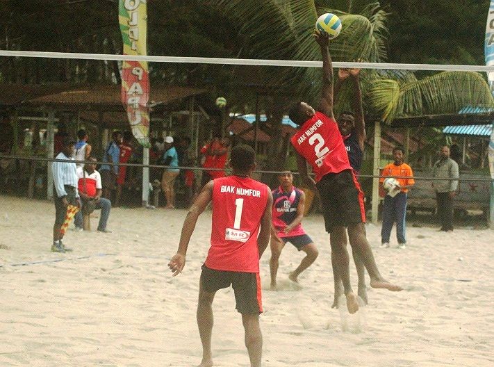 TIM BOLA VOLLEY PASIR PUTERA MERAUKE LOLOS KE SEMIFINAL KAPOLDA CUP 2017