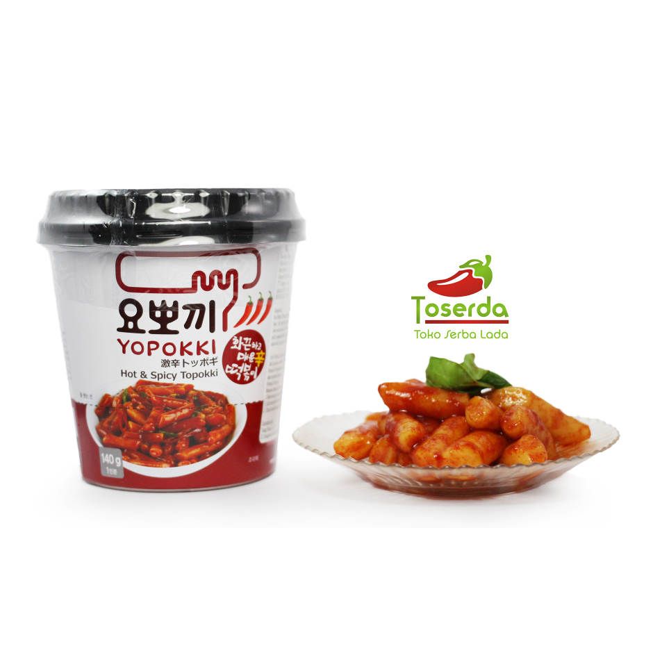 Makanan Khas Korea Yopokki/Topokki (Tteokbokki) Instan Cup Rasa Pedas