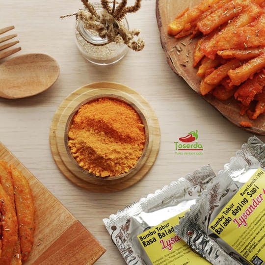 Bumbu Tabur / Bumbu Snack /Seasoning Powder Rasa Balado / Balado Daging Sapi Lysander 50 gram