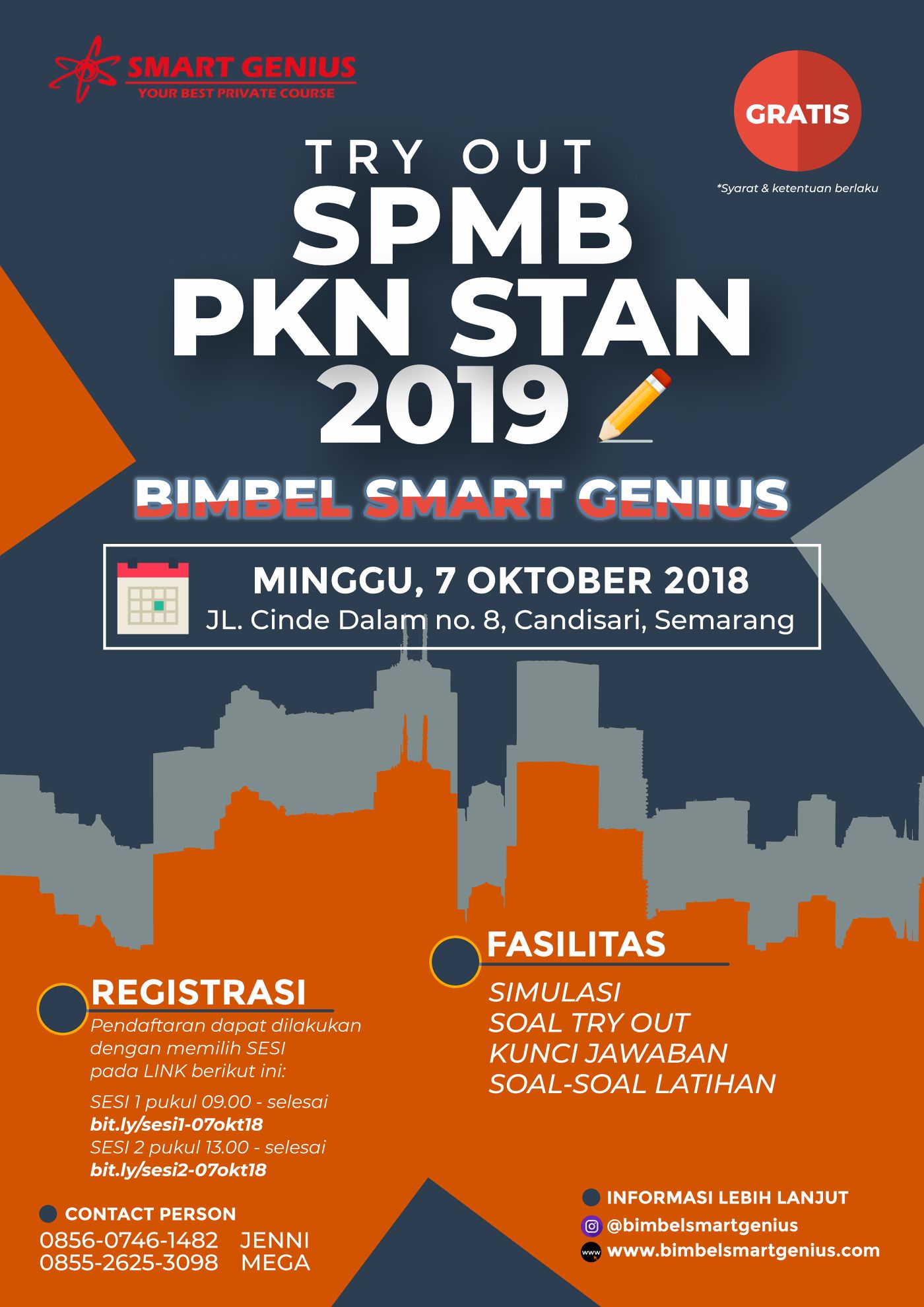 Try Out SPMB PKN STAN 2019 - 07 Oktober 2018