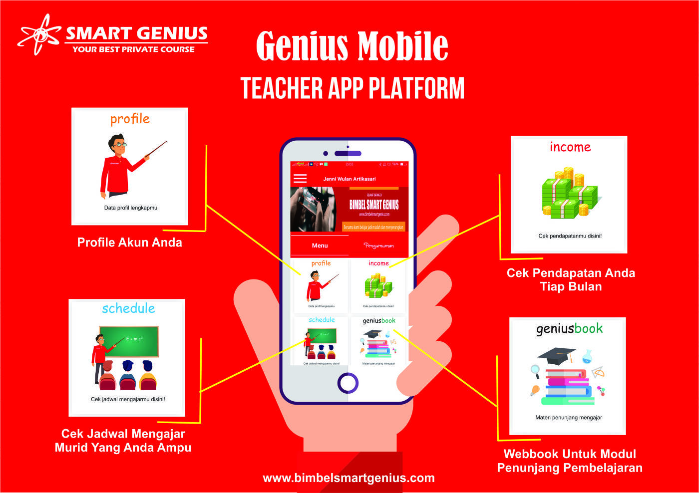 GeniusMobile - Teacher App Bimbel Smart Genius