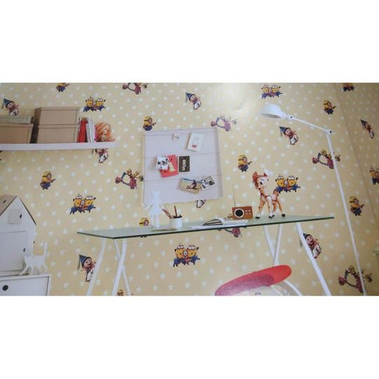 WALLPAPER HAPPY BABY VINYL BERTEKSTUR TEBAL