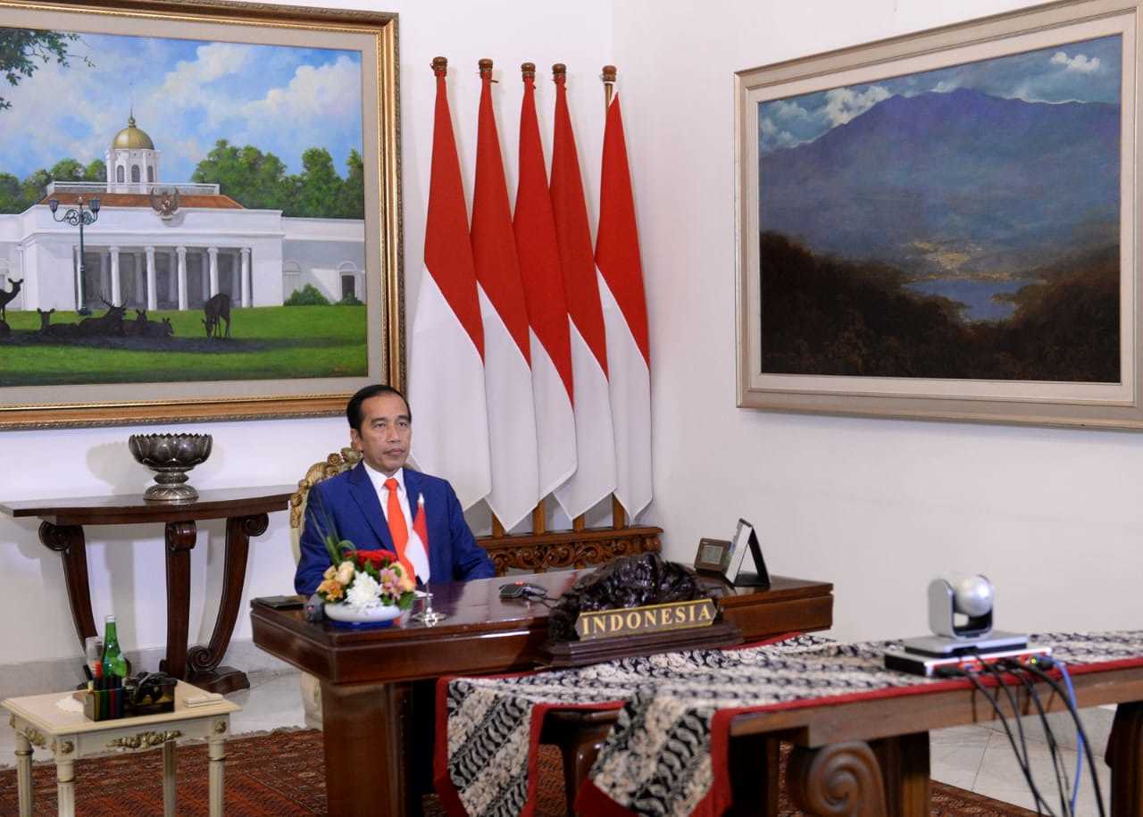 Presiden Jokowi Ajak Negara Gerakan Non-Blok Tingkatkan Solidaritas Politik Lawan Covid-19.