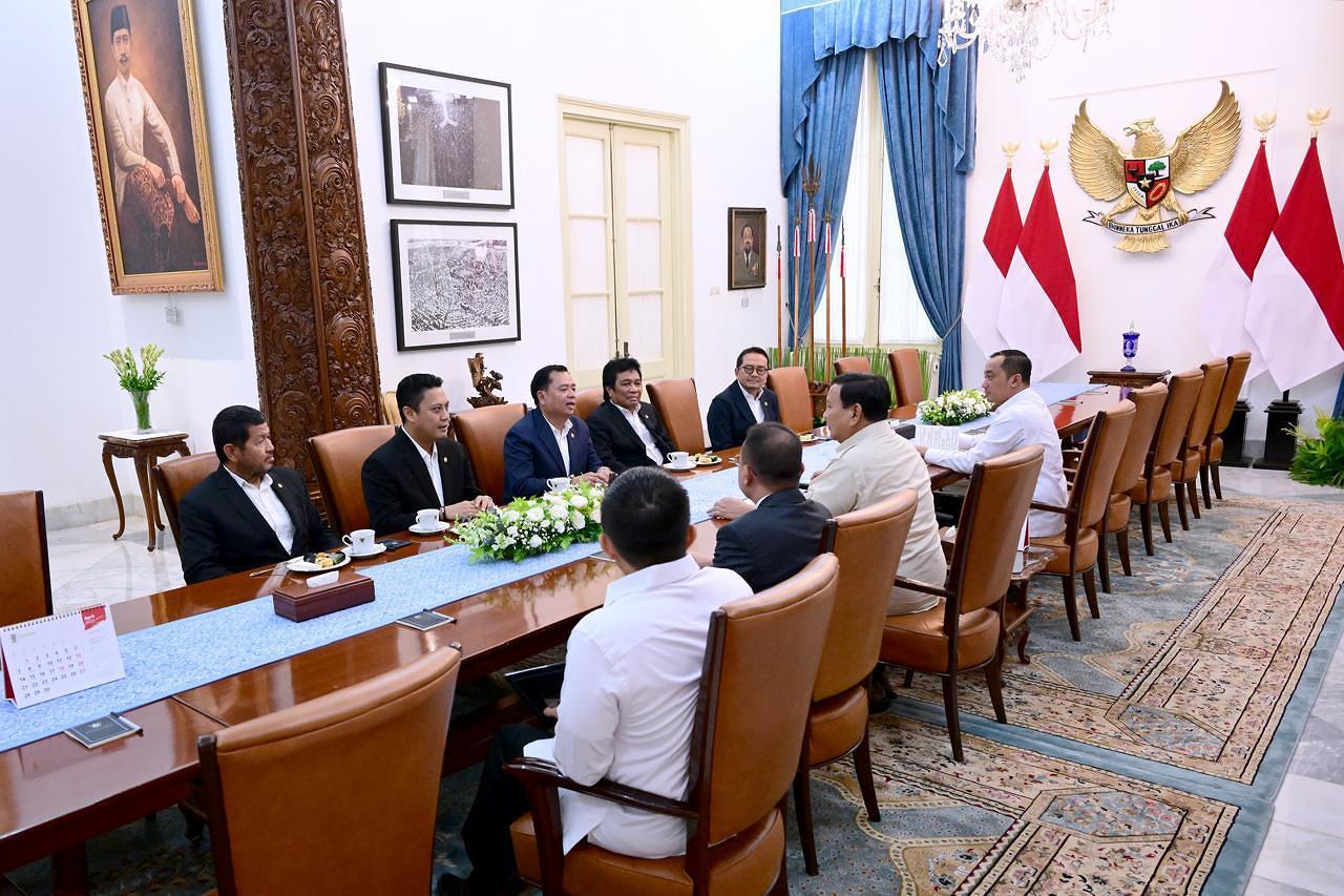 Terima Pimpinan Komisi V DPR RI, Presiden Prabowo Bahas Infrastruktur, Irigasi, dan Permukiman