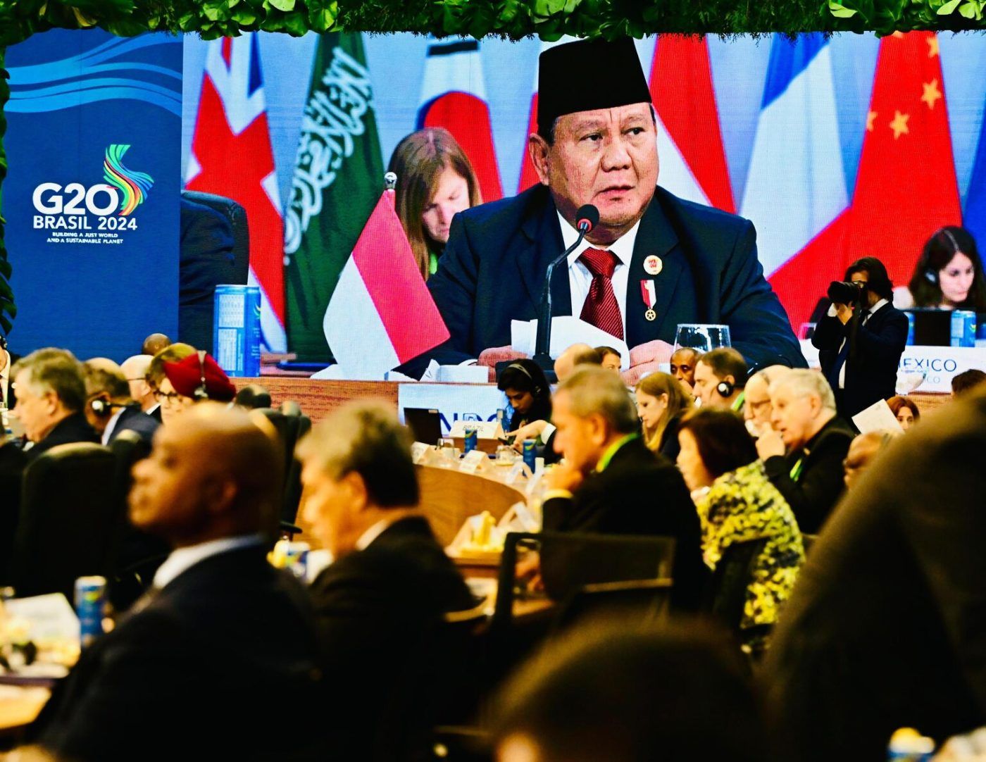 Sesi Pertama KTT G20 Brasil, Presiden Prabowo Tegaskan Komitmen Indonesia dalam Penanggulangan Kelaparan dan Kemiskinan.