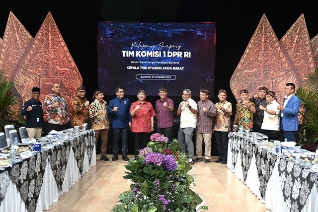 Kunjungi TVRI Jawa Barat, Komisi I Dorong Netralitas TVRI Jelang Pemilu 2024
